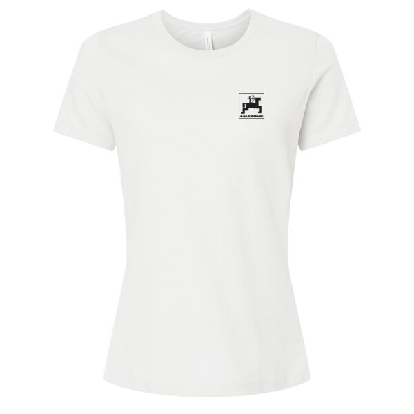 Amazone Printed - Women’s Relaxed Fit Heather CVC Tee Thumbnail