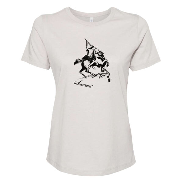 Amazone Printed - Women’s Relaxed Fit Heather CVC Tee Thumbnail